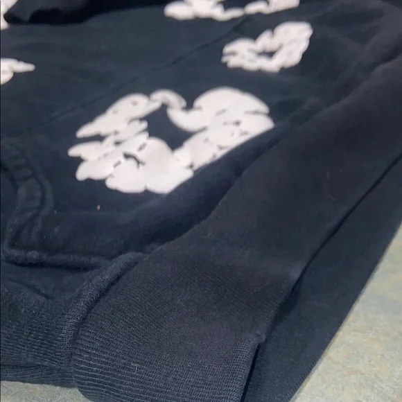 Black denim tears African diaspora goods hoodie size medium